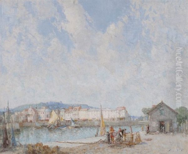 Landing Mussels, Honfleur - view 1