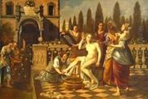 David Scorge Betsabea Al Bagno by Bellis De' Antonio & Codazzi Viviano