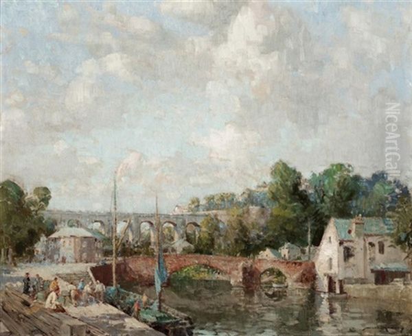 The River Rance At Dinan, Normandy - view 1