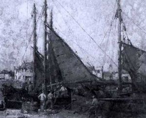 Fishing Boats, Honfleur by William Lee-Hankey