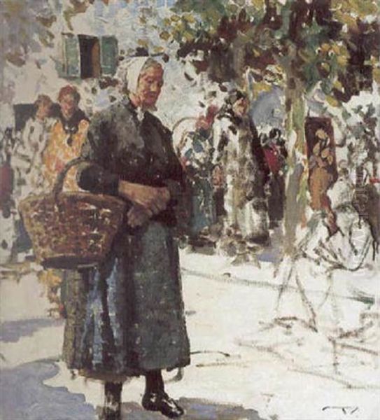Woman In The Market Place - view 1