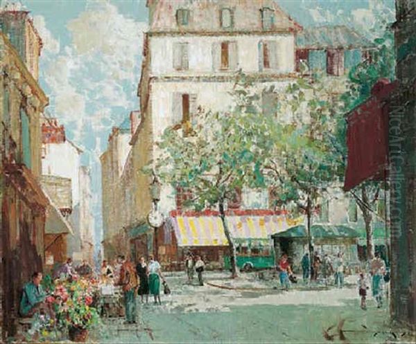 Market Near The Pantheon, Paris - view 1