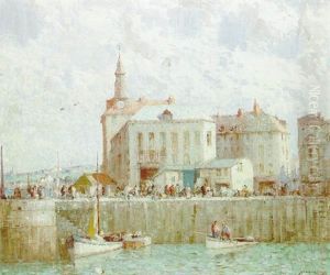 Dieppe Harbour by William Lee-Hankey