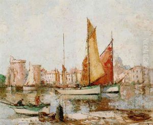 Entrance To The Harbour, La Rochelle by William Lee-Hankey