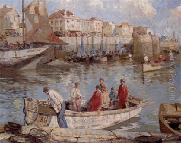 Boats In The Harbour - view 1