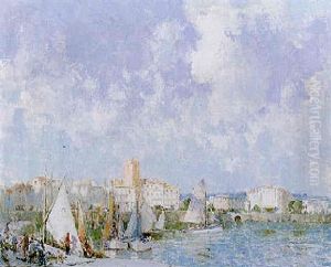 The Harbour, Montreuil by William Lee-Hankey