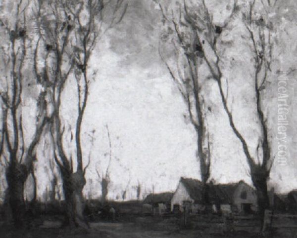 Farmhouse At Dusk - view 1