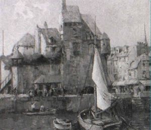 La Lieutenance, Honfleur by William Lee-Hankey