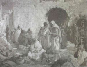 Market Scene, North Africa by William Lee-Hankey