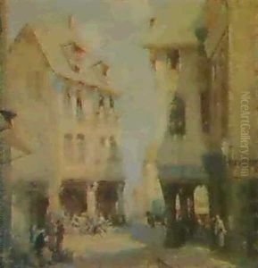A Market Scene by William Lee-Hankey