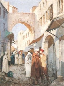 A Street In Tetuan, Morocco by William Lee-Hankey