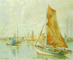 Mussel Boats, Honfleur by William Lee-Hankey
