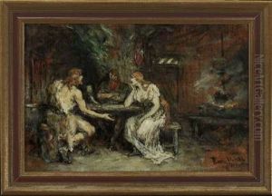 Siegfried Und Brunhilde by Ferdinand Leeke