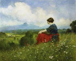 Sommertag In Den Alpen by Ferdinand Leeke