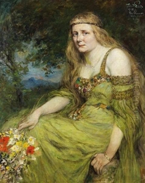 Portrat Einer Sitzenden Jungen Frau (else Wermuth) - view 1