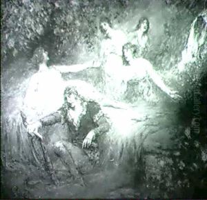Mythological Scene by Ferdinand Leeke