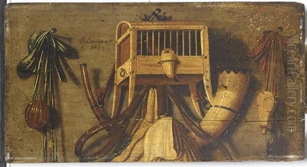 A Trompe-l'oeil Hunting Still Life - view 1