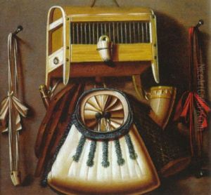 Nature Morte A La Cage Et A La Besace