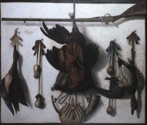 Still Life With Birds And Hunting Paraphernalia