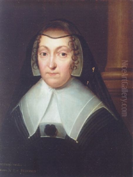 Portrait Of Catherine Bridges, Countess Of Bedford, In Widow's Weeds - view 1