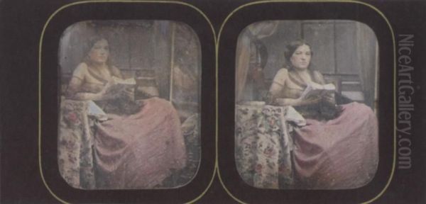 Female Model Draped In A Gossamer Shawl - view 1