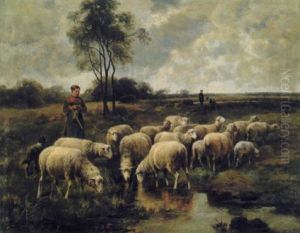 Tending The Herd by Cornelis van Leemputten