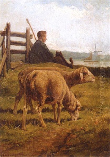 Pastor Con Ovejas - view 1