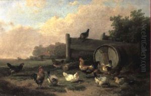 Poultry In A Field