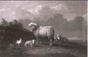 Schafe Auf Der Weide by Cornelis van Leemputten