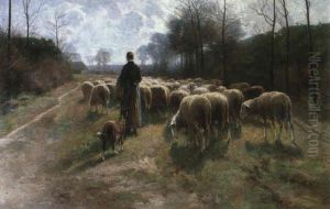 Der Erste Fruhlingstag by Cornelis van Leemputten