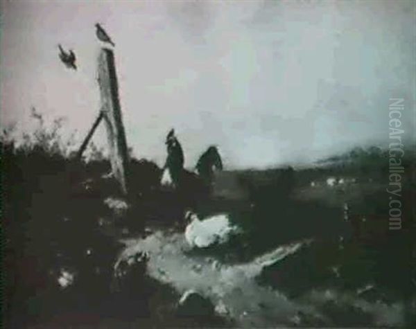 Poultry In A Barnyard - view 1