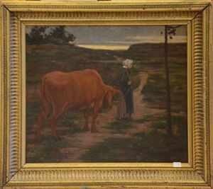 Scene De Campagne Avec Vache Scene De Campagne Avec Vache