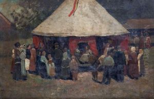 Kermesse A Jette by Frans Van Leemputten