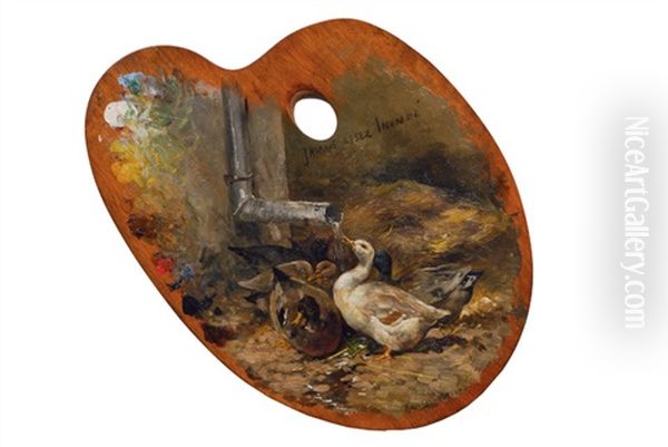 Drinking Ducks - view 1