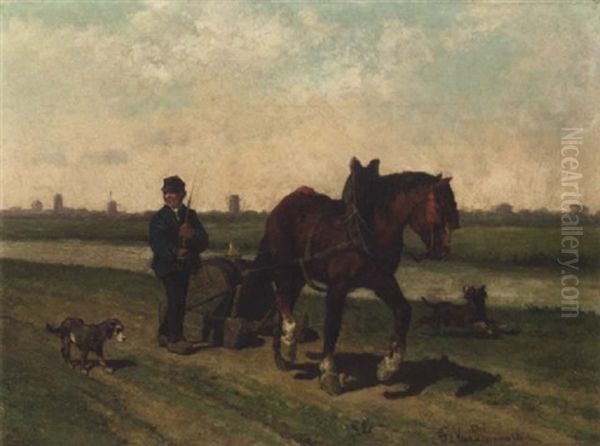 A Beer Transport Along A Canal - view 1