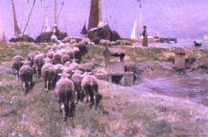 Minding The Herd by Frans Van Leemputten