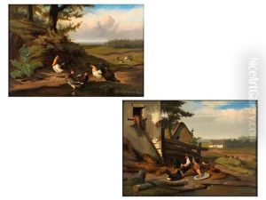 Landschaft Mit Federvieh
Huhner Vor Dem Bauernhof