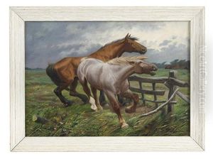 Chevaux by Jef Louis Van Leemputten