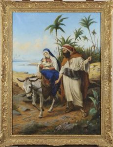 La Fuite En Egypte by Jef Louis Van Leemputten