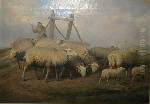 Herder Met Zijn Schapen - view 1
