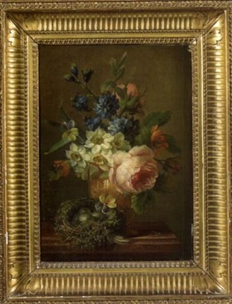 Bouquet De Fleurs Sur Un Entablement - view 1