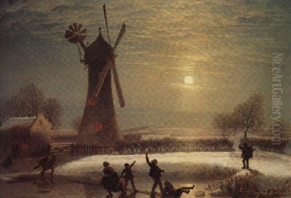 Moonlit Scene In Yorkshire - view 1