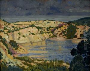 The Blue Pool by Derwent Lees