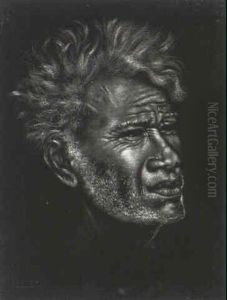 Tahitian Chief by Edgar (Edward) Leeteg