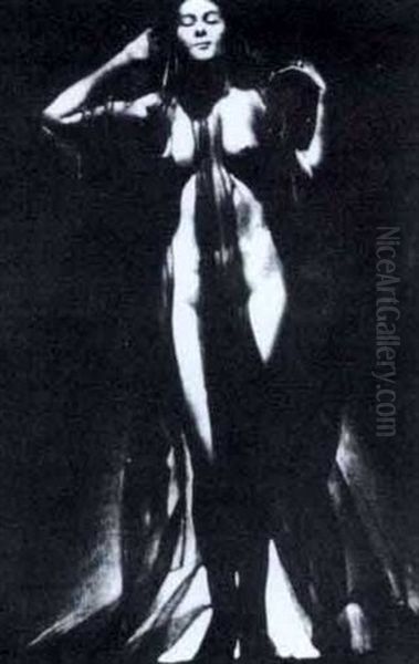 Famale Nude In A Drape - view 1