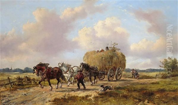 A Hay Wain In A Landscape - view 1
