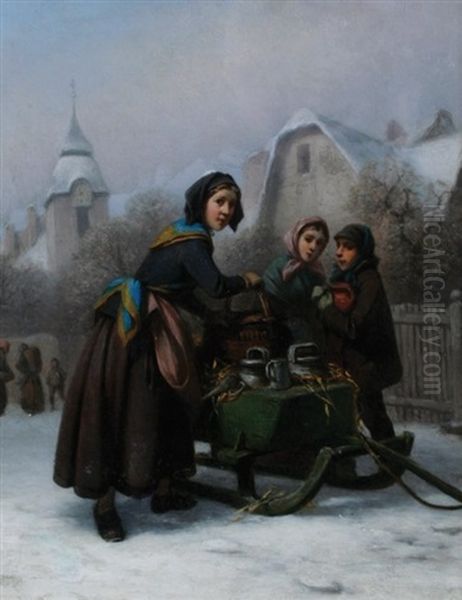 Figures In The Snow - view 1