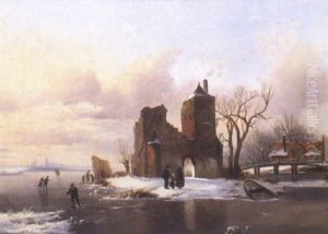 Skating On A Frozen Pond by Alexis de Leeuw