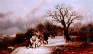 Travellers In A Winter Landscape