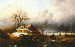 Figures In A Winter Landscape Figures In A Winter Landscape